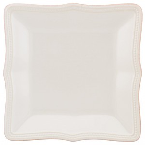 Lenox French Perle Bead 8.75" Square Accent Charger LNX6994